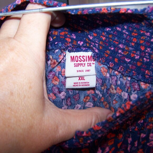 Mossimo Smocked Waist Floral Skirt Sz XXL (Juniors) - Picture 4 of 4